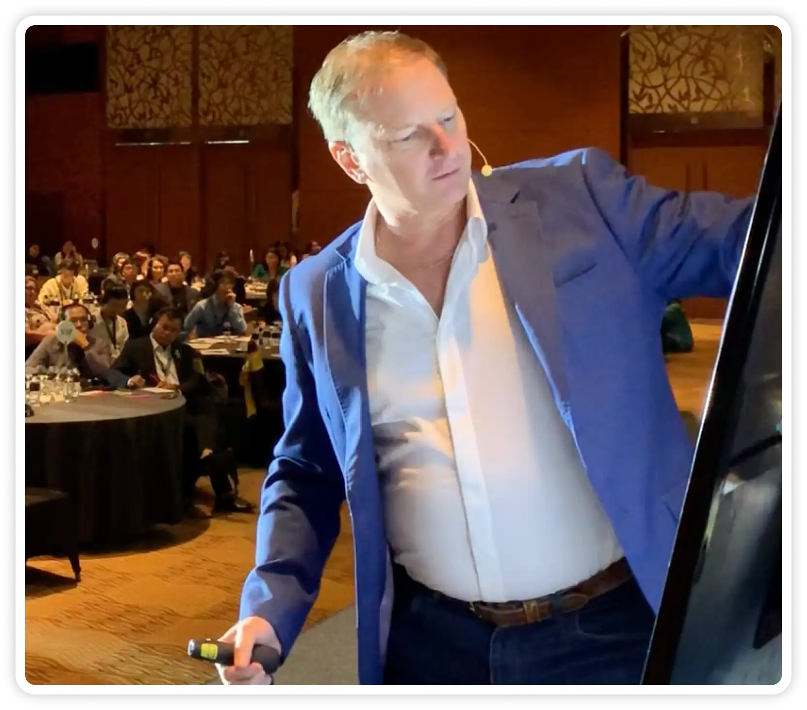 steve presenting